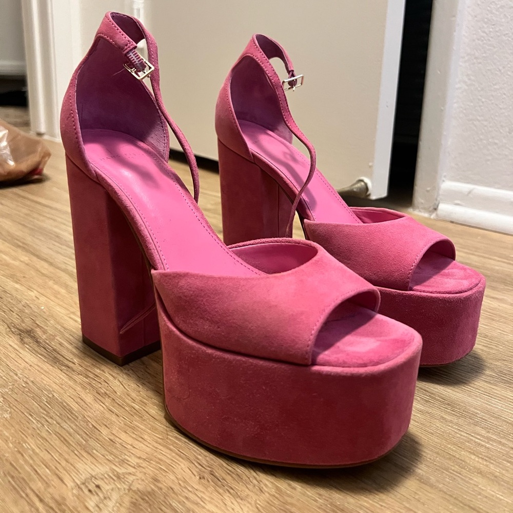Marc Fisher Bold Pink Platform Sandals